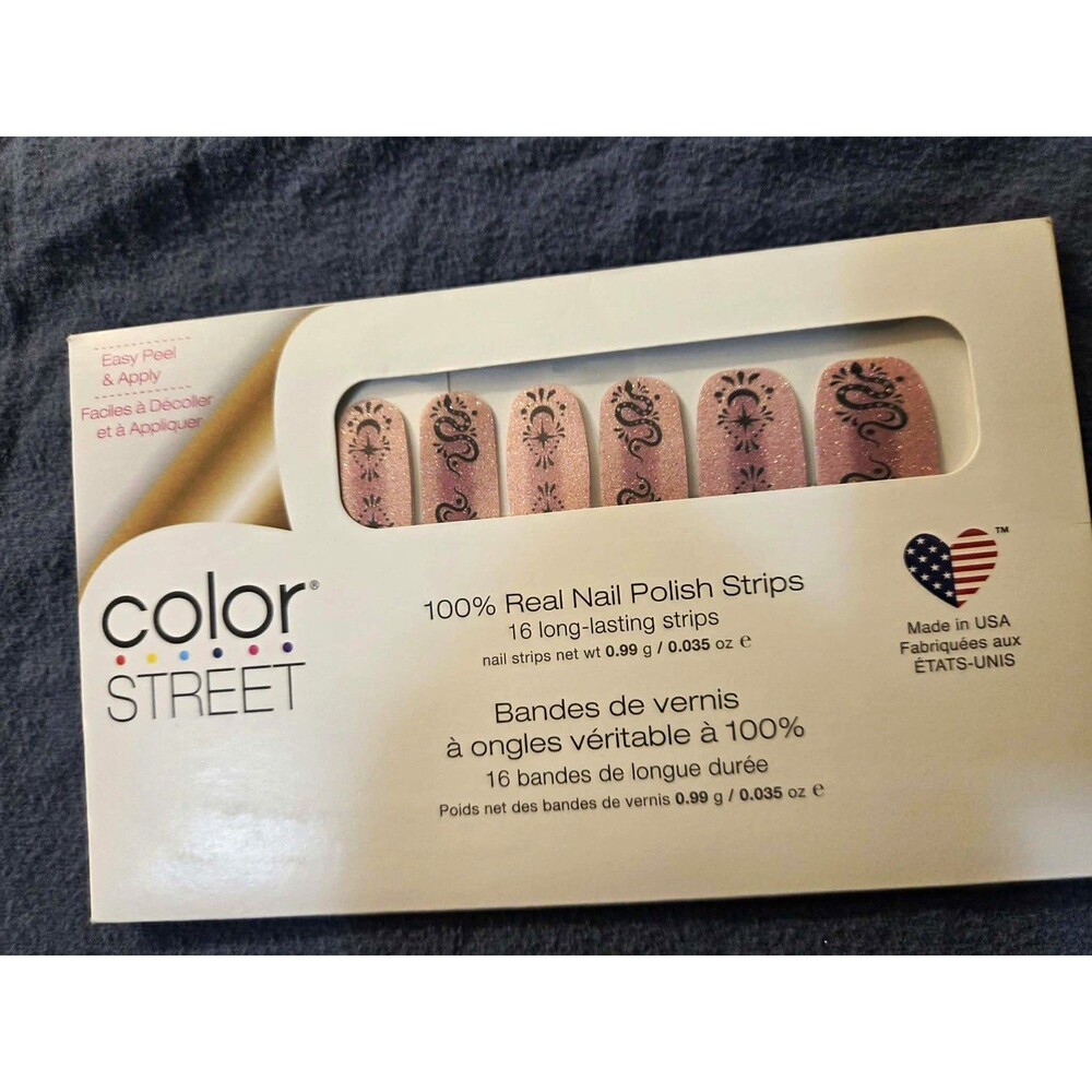 Color Street Galactic Guru Pink Glitter Nail Polish Strips 0.035oz FG507-A02223